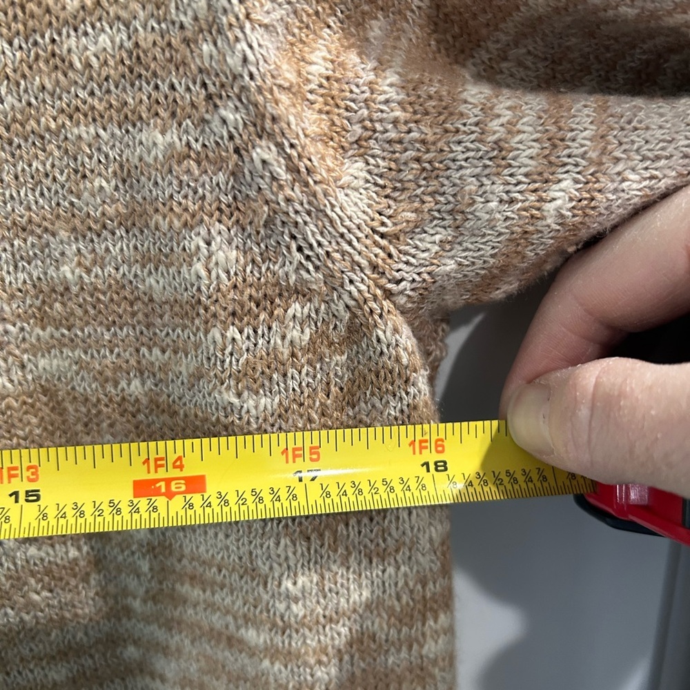 Free People Women’s Full Zip Knitted Sweater Size S Oversized Boho Thumb Holes - Picture 6 of 10